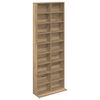 vidaXL CD Skab Artisan-eg 65 x 23,5 x 175 cm Konstrueret tr&aelig;