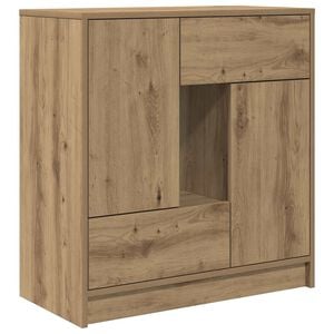 vidaXL sk&aelig;nk med skuffer og l&aring;ger 70,5x34x74,5 cm kunsteg