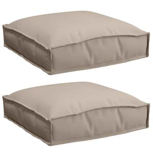 vidaXL Pude 2 pcs Gr&aring;brun 40 x 40 x 8 cm Oxford stof