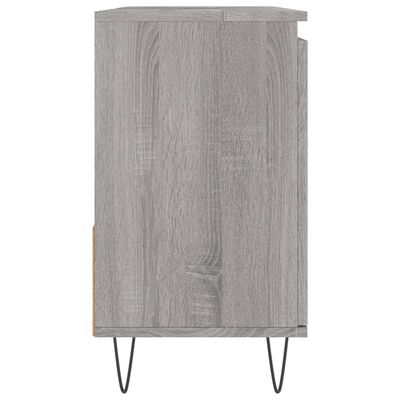 vidaXL badeværelsesskab 65x33x60 cm konstrueret træ grå sonoma-eg