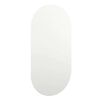 vidaXL spejl med LED-lamper 80x40 cm oval glas