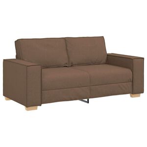 vidaXL 2-personers sofa brun 180x78x84 cm stof