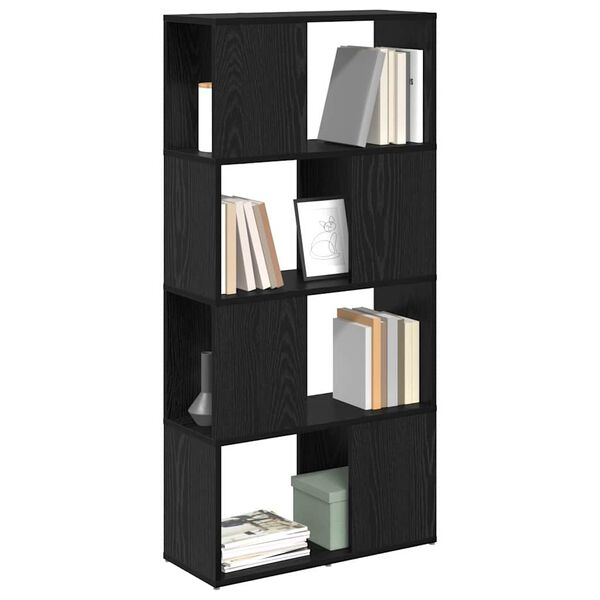 vidaXL TV-møbelsæt Vægmonteret Sort 60 x 24 x 125,5 cm Konstrueret træ