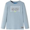 Lang&aelig;rmet T-shirt til b&oslash;rn str. 140 lysebl&aring;