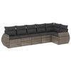 vidaXL sofas&aelig;t til haven 6 dele med hynder polyrattan gr&aring;