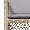 vidaXL havestole 4 stk. med hynder polyrattan blandet beige