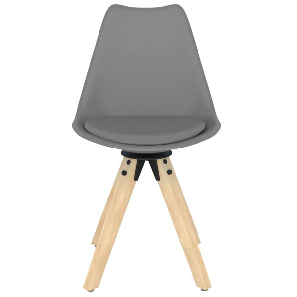 vidaXL drejelige spisebordsstole 2 stk. PP gr&aring;