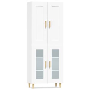vidaXL h&oslash;jskab 69,5x34x180 cm konstrueret tr&aelig; hvid