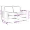 vidaXL 2-personers sofa 140 cm stof cremefarvet