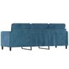 vidaXL 3-personers sofa 180 cm velour bl&aring;