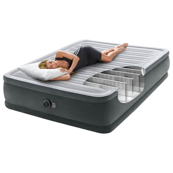 Intex luftmadras Dura-Beam Deluxe Comfort Plush 152x203x46cm queensize