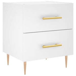 vidaXL sengebord 40x35x47,5 cm konstrueret tr&aelig; hvid