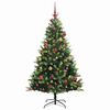 vidaXL Kunstig Hengende Juletr&aelig; 300 LEDs Gr&oslash;n 180 cm PVC og PE