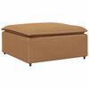 vidaXL modulær sofa fodskammel modul 100x100x48 cm beige