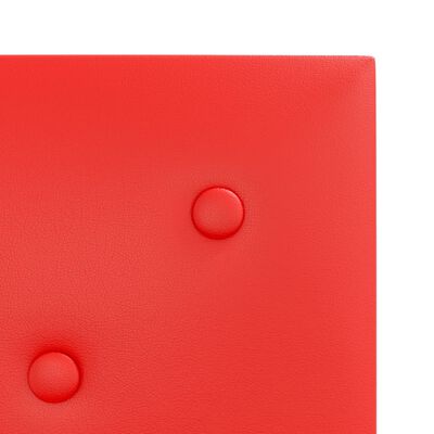 vidaXL vægpaneler 12 stk. 30x30 cm 1,08 m² kunstlæder rød