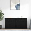vidaXL Sideboards 2 pcs Sort eg 70 x 35,5 x 67,5 cm Konstrueret tr&aelig;