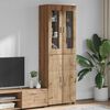 vidaXL Highboard med hylde FLORIN Artisan Egetr&aelig; 60 x 35 x 182 cm