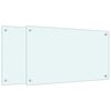 vidaXL st&aelig;nkplader 2 stk. 70x40 cm h&aelig;rdet glas hvid