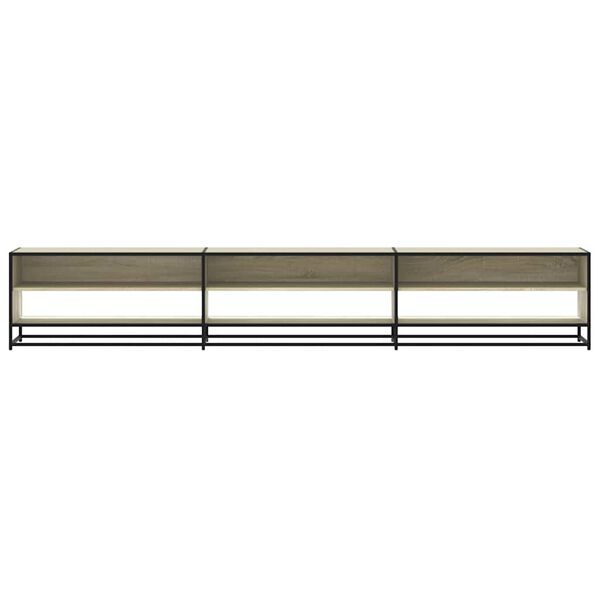 vidaXL tv-bord 270x40x46 cm konstrueret tr&aelig; sonoma-eg