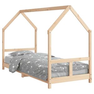 vidaXL sengeramme til juniorseng 80x200 cm massivt fyrretr&aelig;