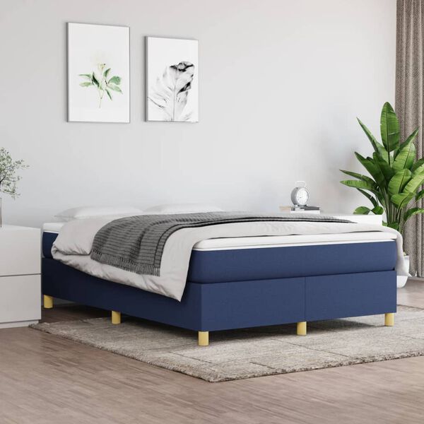 vidaXL Boxspring sengeramme 140x200 cm stof bl&aring;