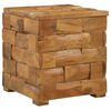 vidaXL Opbevaringsskammel Brun 40 x 40 x 45 cm Massiv Teaktr&aelig;