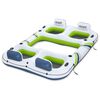 Bestway Hydro-Force Flydende &Oslash; Hvid og Bl&aring; og Gr&oslash;n 302 x 219 cm PVC