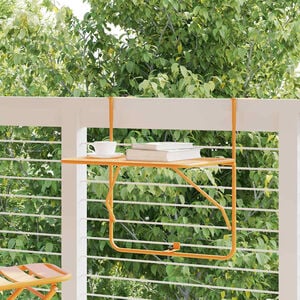 vidaXL altanbord 60x40 cm st&aring;l gul