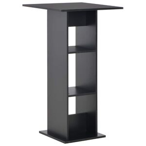vidaXL barbord 60x60x110 cm sort
