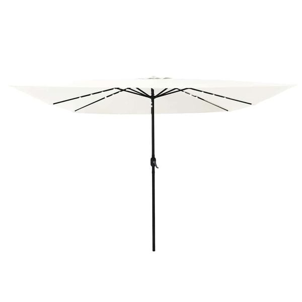 vidaXL Havesol Sandfarvet 295 x 295 x 245 cm Polyester og St&aring;l