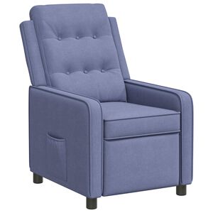 vidaXL Liggestol Jeans bl&aring; 65 x 93 x 102 cm Stof