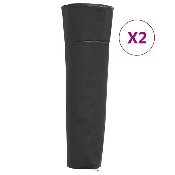 vidaXL overtræk til terrassevarmer 2 stk. 86x47x241 cm 420D oxfordstof