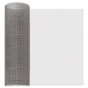vidaXL Netsk&aelig;rm 40 x 200 cm 3 Mesh Rustfrit st&aring;l 201 S&oslash;lv