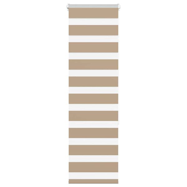 vidaXL zebragardin sandbrun 50x150 cm stofbredde 45,9 cm polyester
