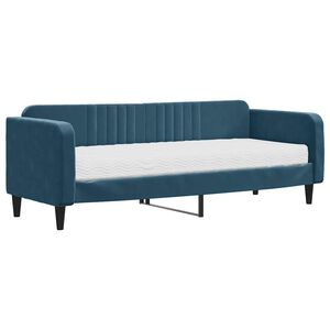 vidaXL daybed med madras 80x200 cm velour bl&aring;