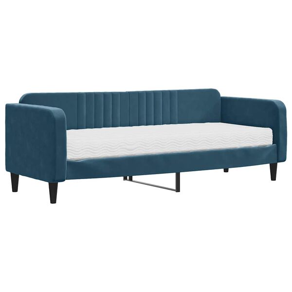 vidaXL daybed med madras 80x200 cm velour bl&aring;