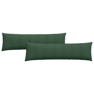vidaXL Sofapuder 2 pcs M&oslash;rkegr&oslash;n 145 x 40 cm Velourstof