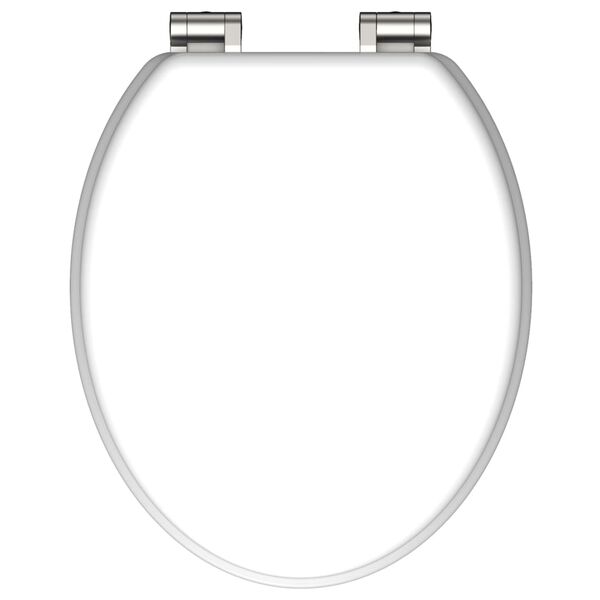 SCH&Uuml;TTE toilets&aelig;de med soft close-funktion SPIRIT WHITE mat hvid