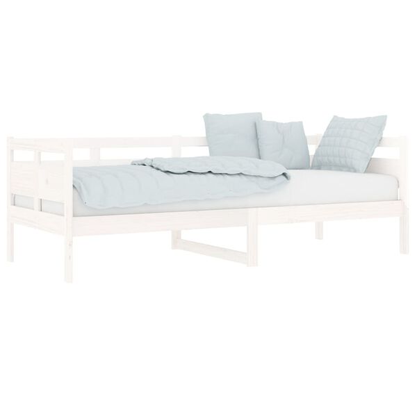 vidaXL daybed 80x200 cm massivt fyrretræ hvid
