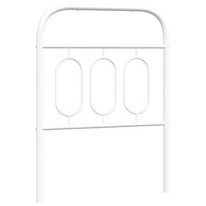 vidaXL udskiftningsgavl 75 cm metal hvid