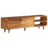 vidaXL tv-bord 140x30x40 cm massivt akacietr&aelig; med honningfinish
