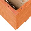 vidaXL plantekasse 90x60x49,5 cm massivt fyrretr&aelig; gyldenbrun