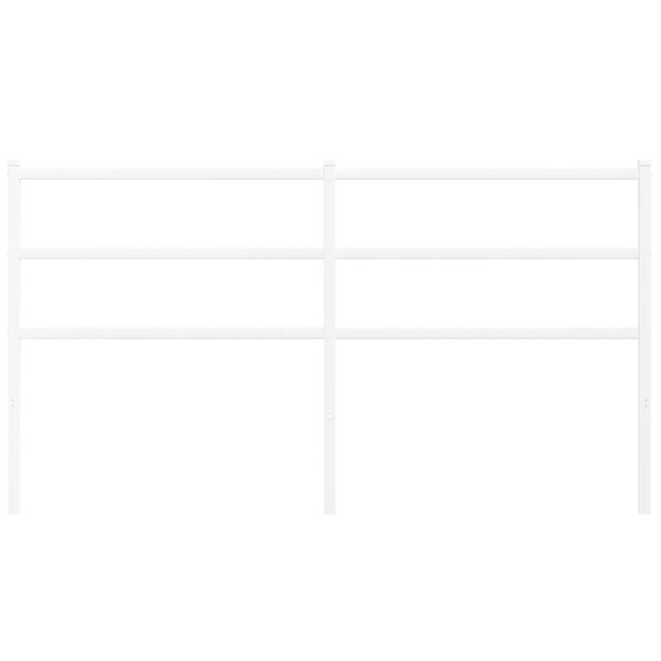 vidaXL udskiftningsgavl 150 cm metal hvid