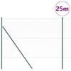 vidaXL Hegnsp&aelig;l Gr&oslash;n 25 x 1,5 m (36 mm mesh) St&aring;l