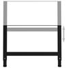 vidaXL stel til arbejdsbænk 2 stk. 85x(69-95,5) cm metal sort