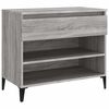 vidaXL skoskab 102x36x60 cm konstrueret tr&aelig; gr&aring; sonoma-eg