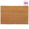 vidaXL d&oslash;rm&aring;tter 5 stk. 40x60 cm tuftet coir naturfarvet