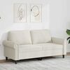 vidaXL 2-personers sofa 140 cm velour cremefarvet