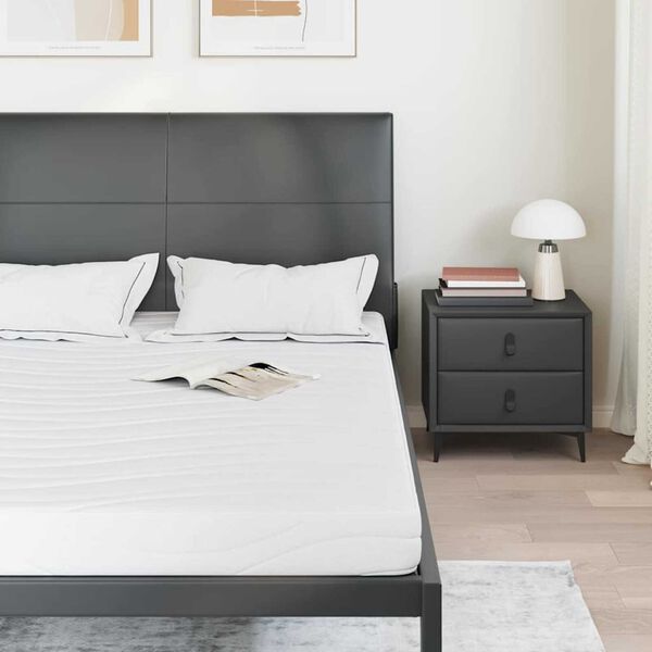 vidaXL Madras Hvid 140 x 190 cm Jacquard stof