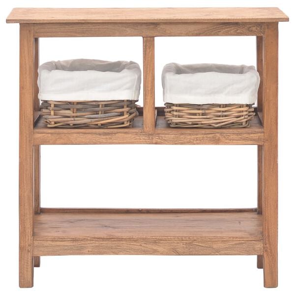 vidaXL konsolbord 69x28x70 cm massivt mahognitræ